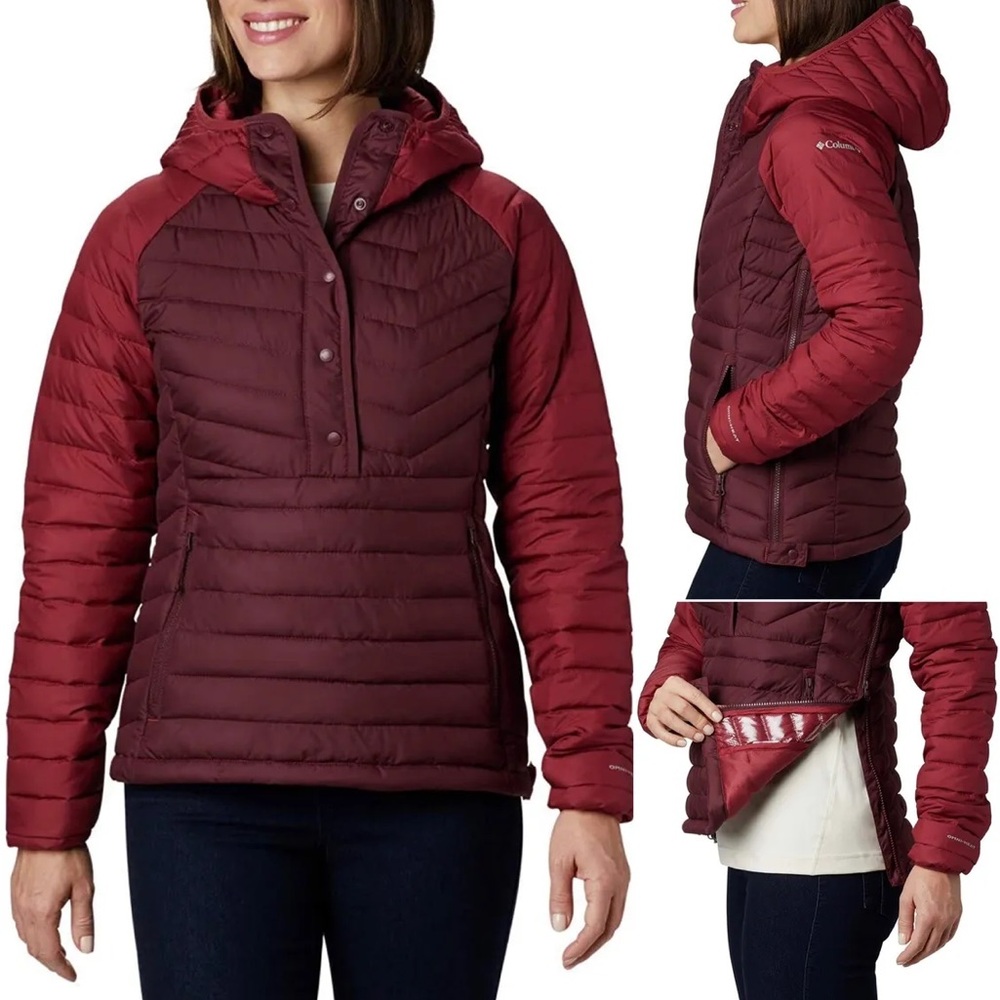 columbia women’s powder lite omni heat jacket small